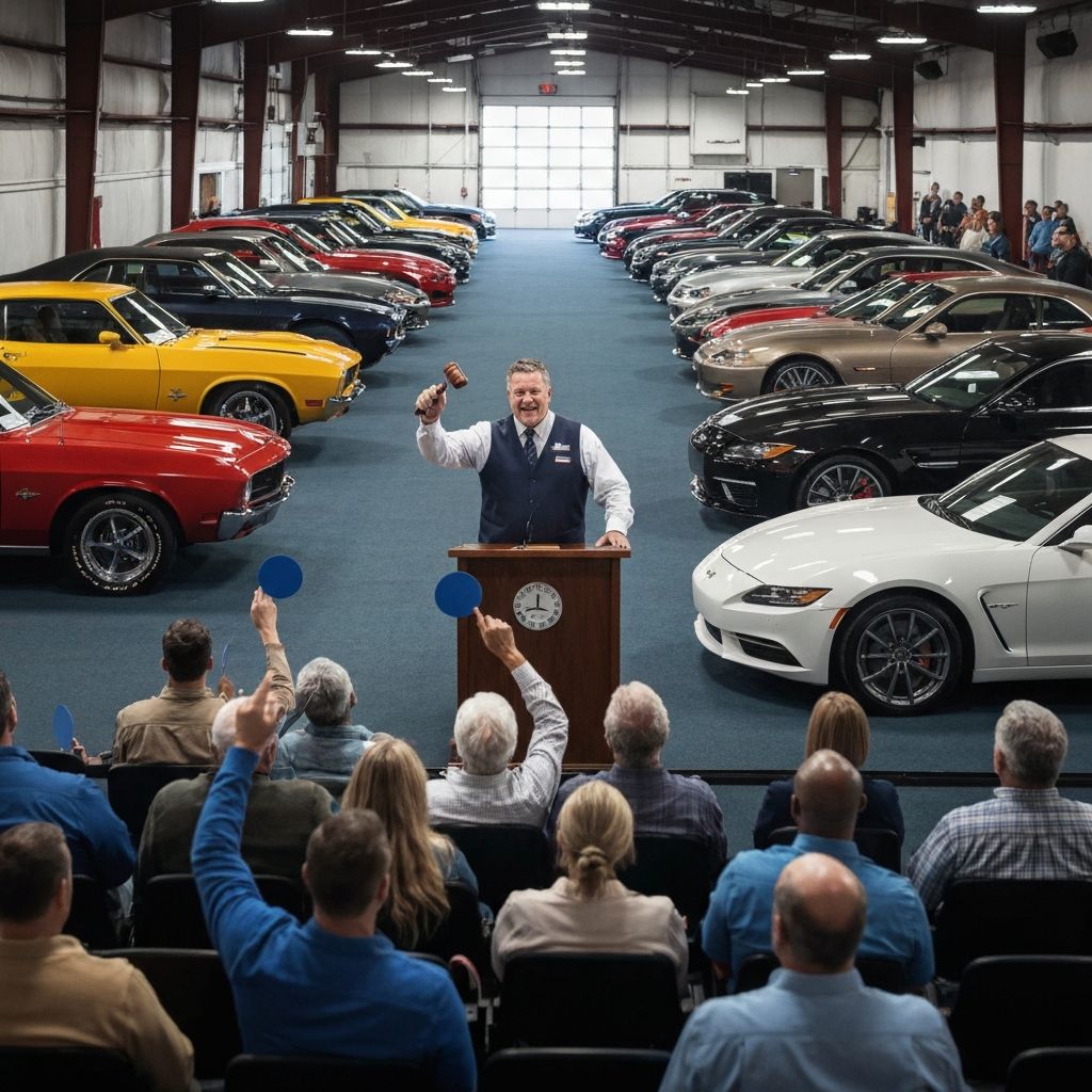 Licytacja auta na aukcji w USA